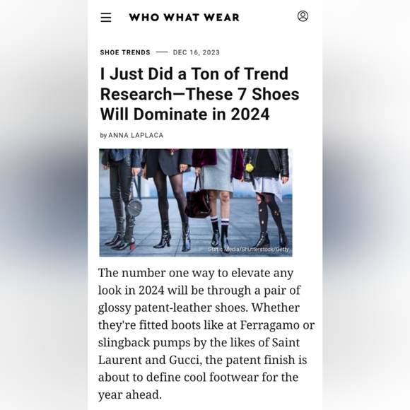 Nordstrom Open Edit Chloe Boots Vegan Patent Leather Chunky Square Toe B… - Picture 9 of 10